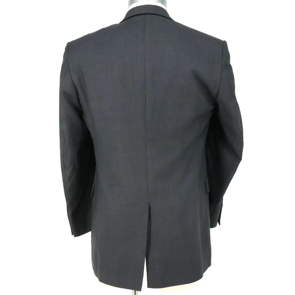 Jos A Bank Sport Coat Mens 40L Gray Wool Silk Tweed Lined Blazer Jacket Preppy